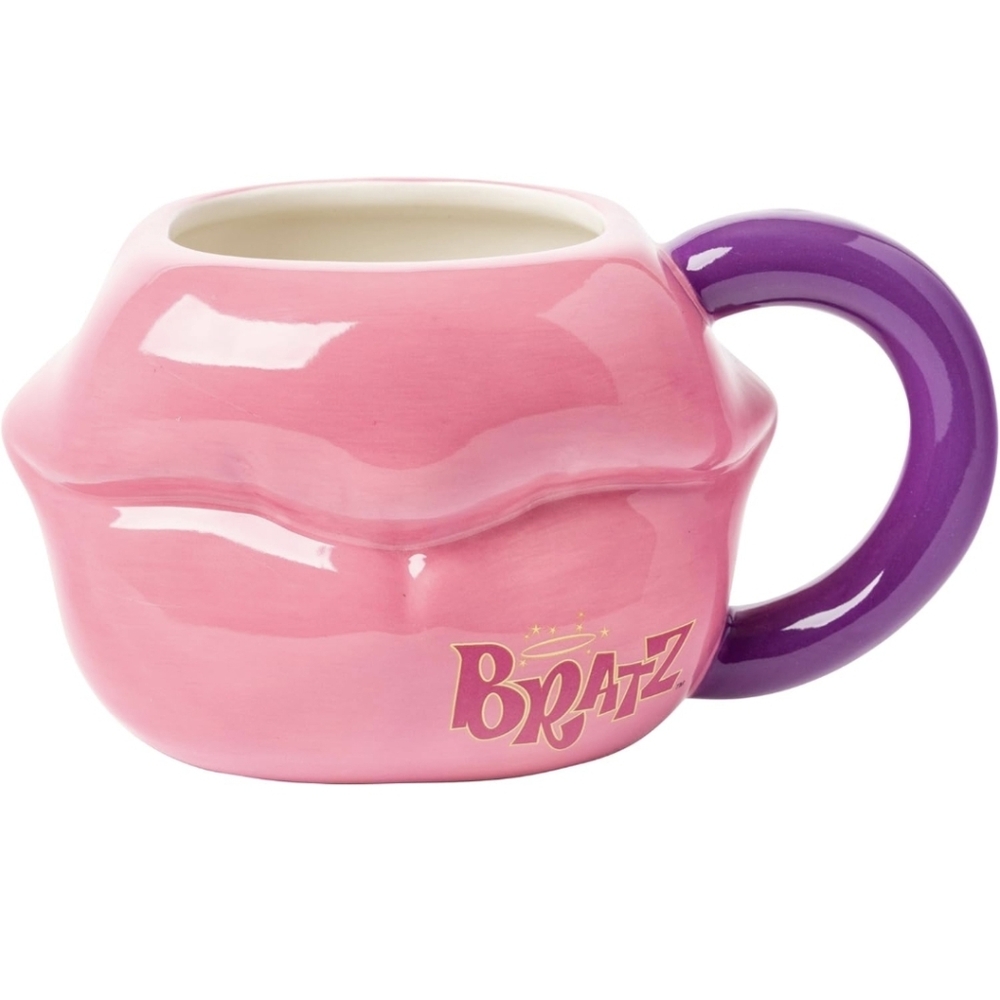 Silver Buffalo Bratz Lips Ceramic 3D Sculpted Mug, 20 Ounces